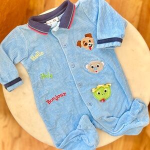 Vintage 0-3m Baby Einstein footie Pajamas Animals